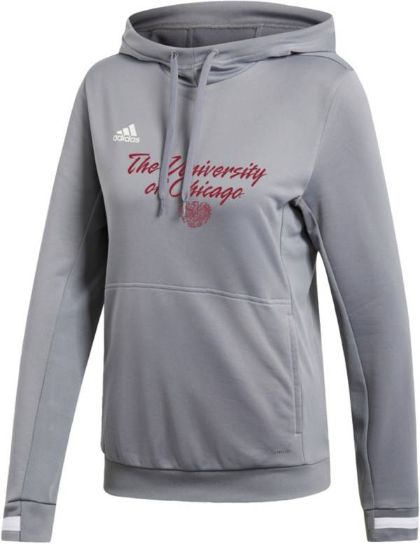 adidas Women's Chicago Maroons Grey Hoodie