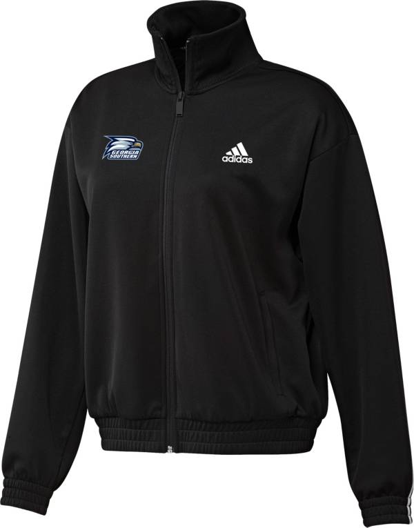adidas Women's Georgia Southern Eagles Snap Full-Zip Bomber Black Jacket
