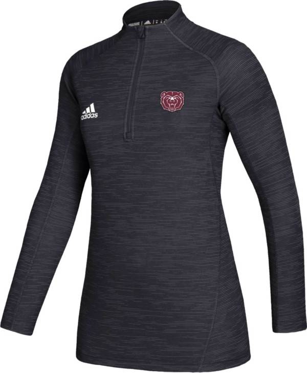 adidas Women's Missouri State Bears Black Game Mode Sideline Quarter-Zip Shirt