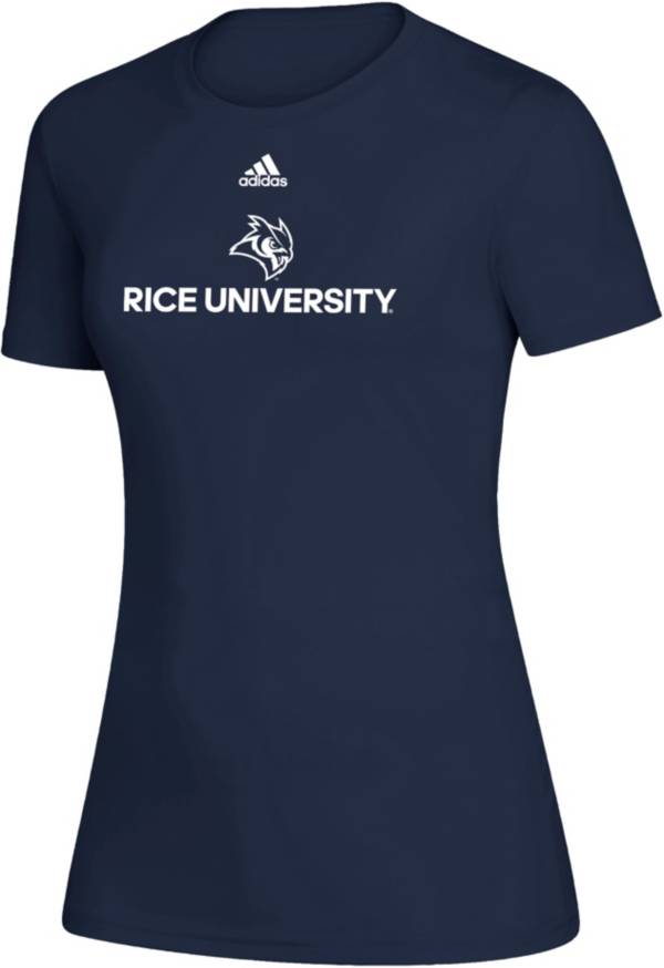 adidas Women's Rice Owls Creator Blue T-Shirt