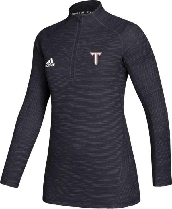 adidas Women's Troy Trojans Game Mode Sideline Quarter-Zip Black Shirt product image