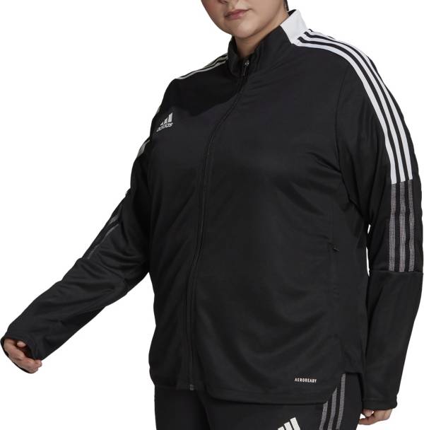 adidas Women's Plus Size Tiro 21 Track Jacket