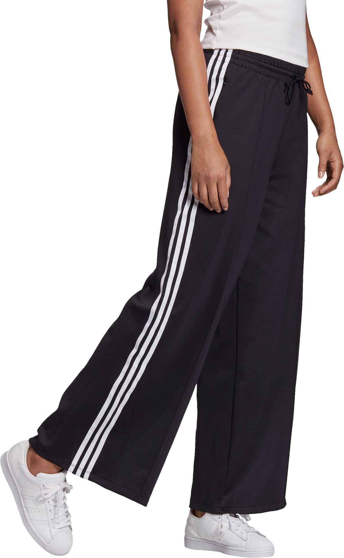 adidas black and white pants womens