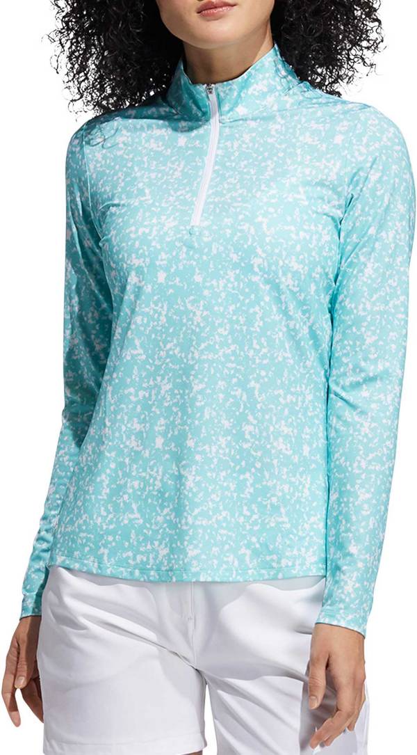 adidas Women's Printed AERO.READY Quarter Zip Pullover