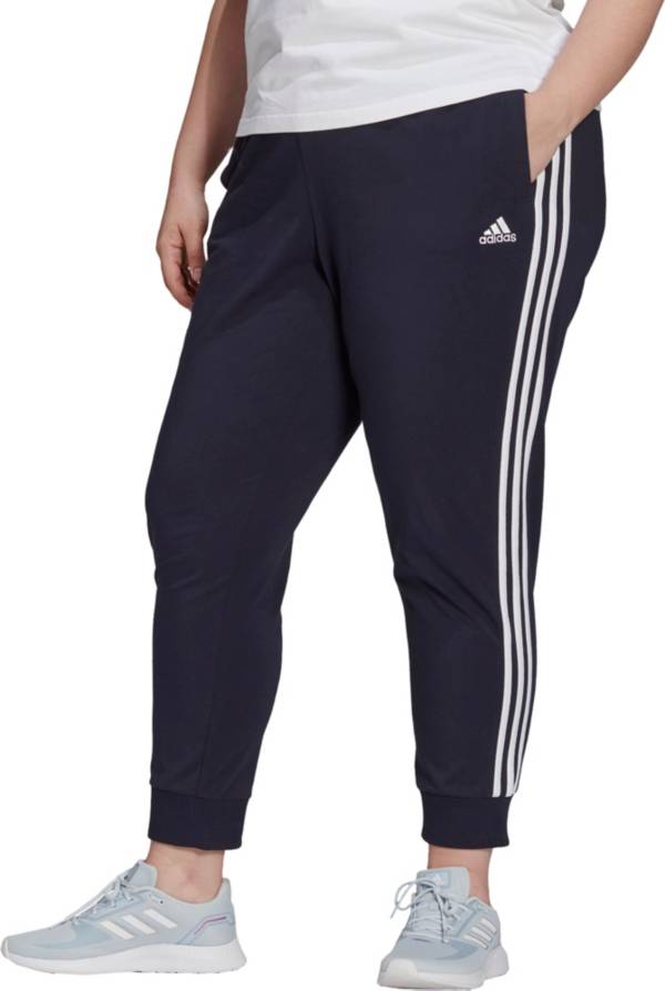 adidas Women's Essentials Single Jersey 3-Stripes Jogger Pants