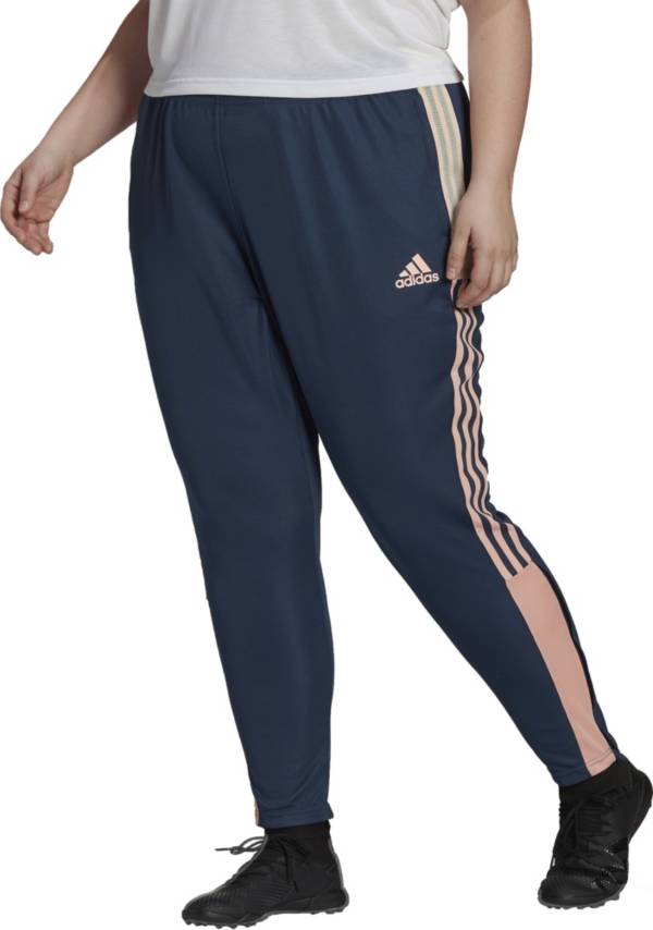 adidas Women's Plus Size Tiro 21 Color Blocked Track Pants