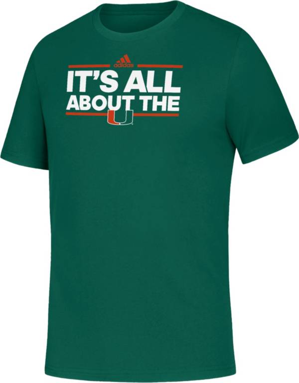 adidas Youth Miami Hurricanes Green Local Amplifier T-Shirt