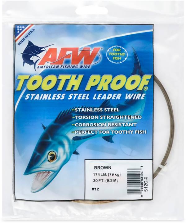 AFW ToothProof Stainless Steel Single Strand Leader