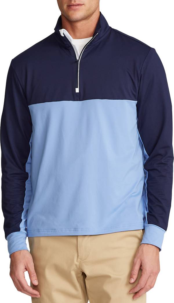 Ralph Lauren Men's Peach Jersey 1/4 Zip Golf Pullover product image
