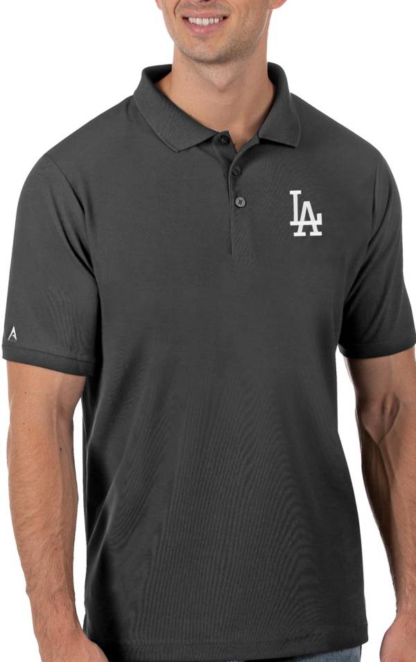 Antigua Men's Los Angeles Dodgers Gray Legacy Polo