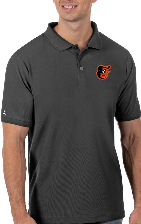 Antigua Men's Baltimore Orioles Gray Legacy Polo