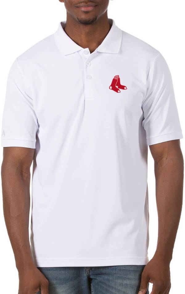 Antigua Men's Boston Red Sox White Legacy Polo