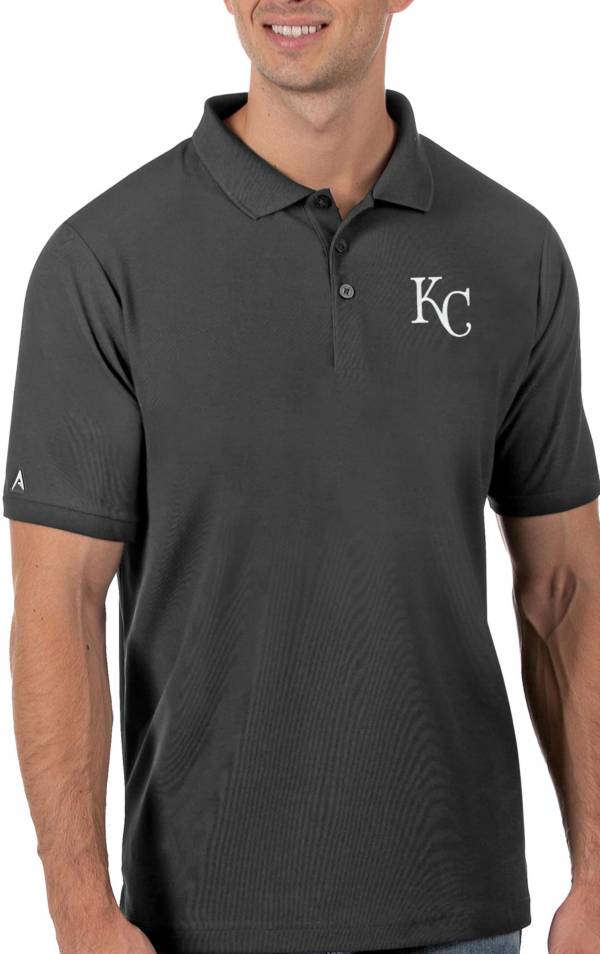 Antigua Men's Kansas City Royals Gray Legacy Polo