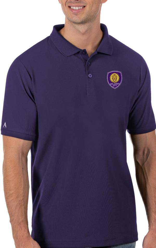 Antigua Men's Orlando City Purple Legacy Pique Polo product image