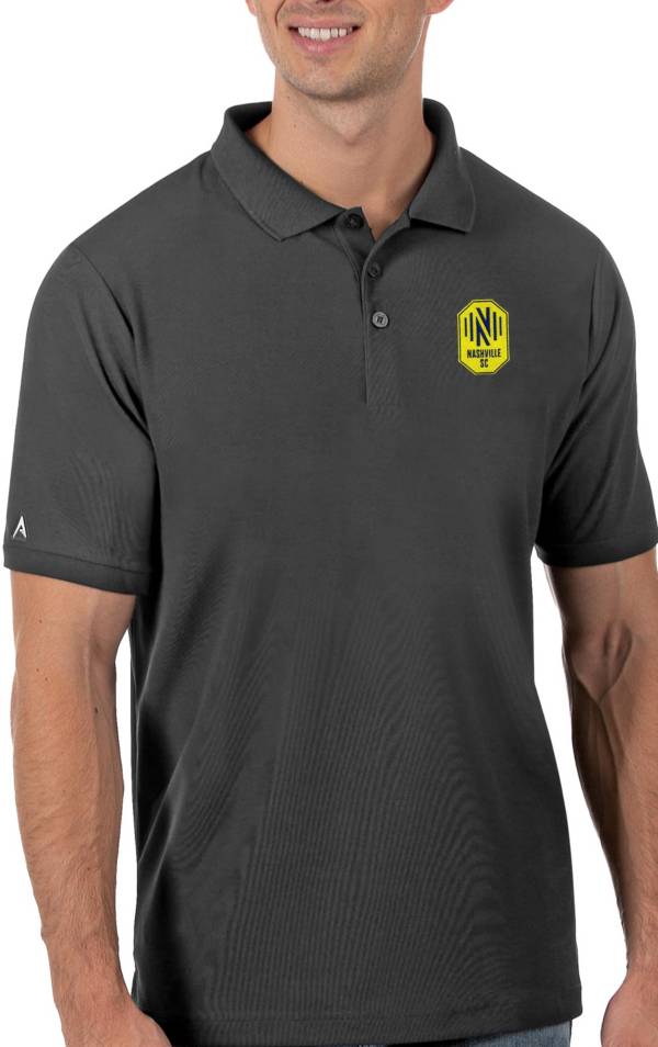 Antigua Men's Nashville SC Grey Legacy Pique Polo