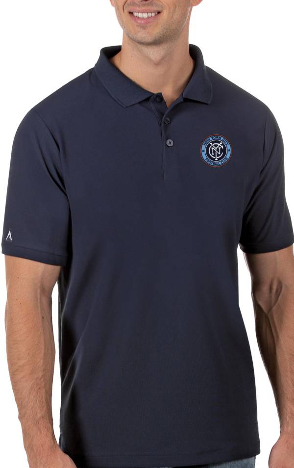 Antigua Men's New York City FC Navy Legacy Pique Polo