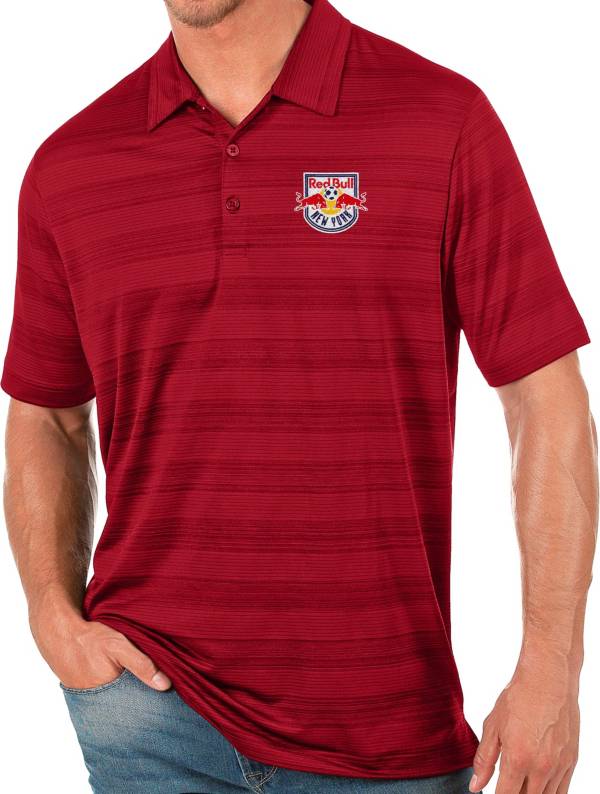 Antigua Men's New York Red Bulls Red Compass Polo