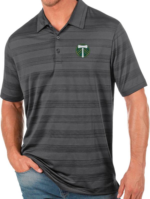 Antigua Men's Portland Timbers Gray Compass Polo