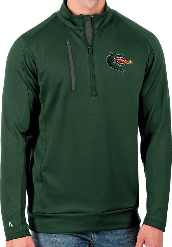 Antigua Men's UAB Blazers Green Generation Half-Zip Pullover Shirt
