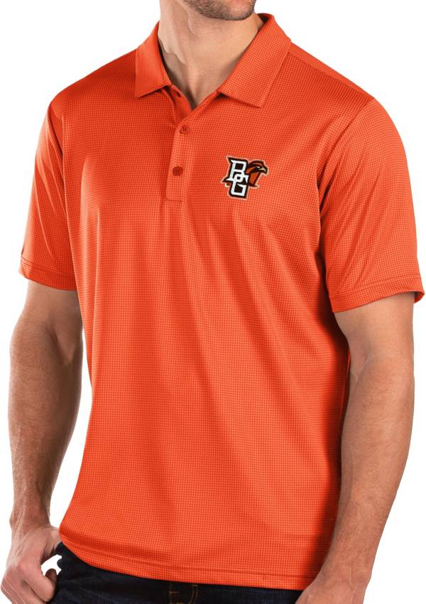 Antigua Men's Bowling Green Falcons Orange Balance Polo