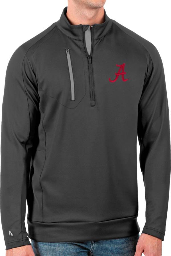 Antigua Men's Alabama Crimson Tide Grey Generation Half-Zip Pullover Shirt