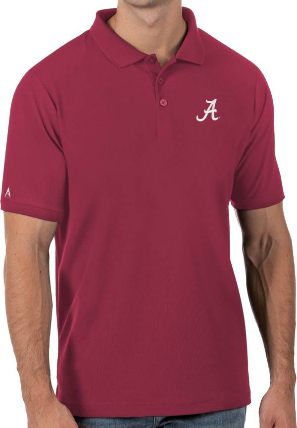 Antigua Men's Alabama Crimson Tide Crimson Legacy Pique Polo