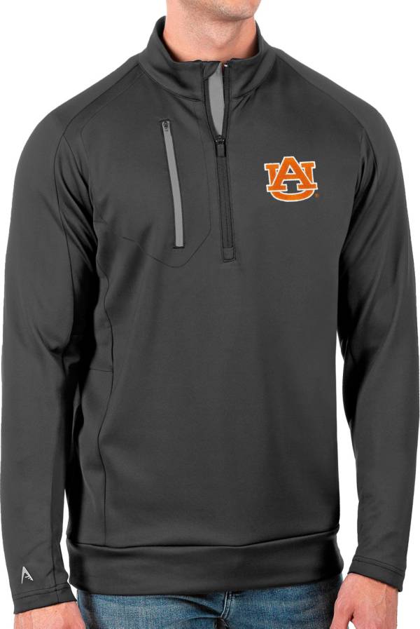 Antigua Men's Auburn Tigers Grey Generation Half-Zip Pullover Shirt