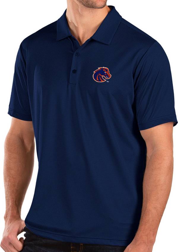 Antigua Men's Boise State Broncos Blue Balance Polo