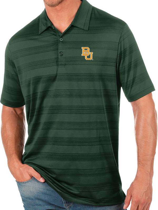 Antigua Men's Baylor Bears Green Compass Polo