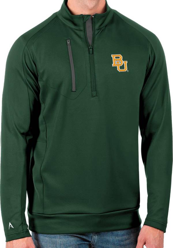 Antigua Men's Baylor Bears Green Generation Half-Zip Pullover Shirt