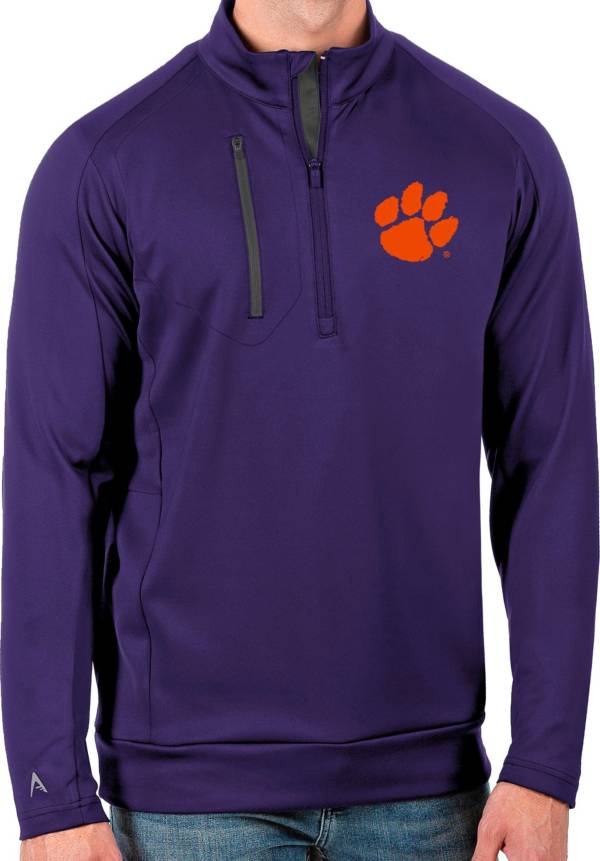 Antigua Men's Clemson Tigers Regalia Generation Half-Zip Pullover Shirt