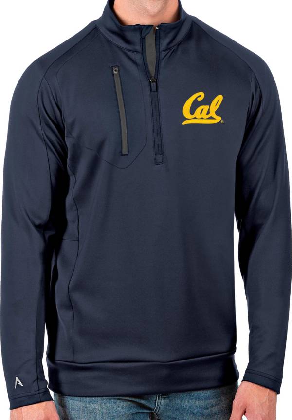Antigua Men's Cal Golden Bears Blue Generation Half-Zip Pullover Shirt