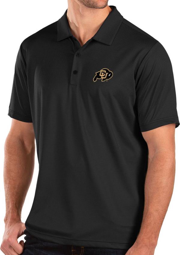 Antigua Men's Colorado Buffaloes Balance Black Polo