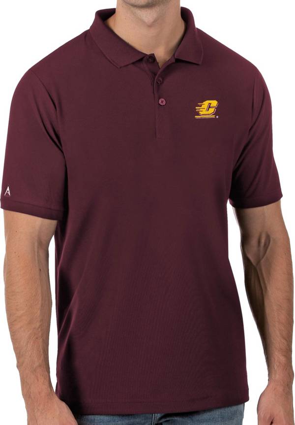 Antigua Men's Central Michigan Chippewas Maroon Legacy Pique Polo product image