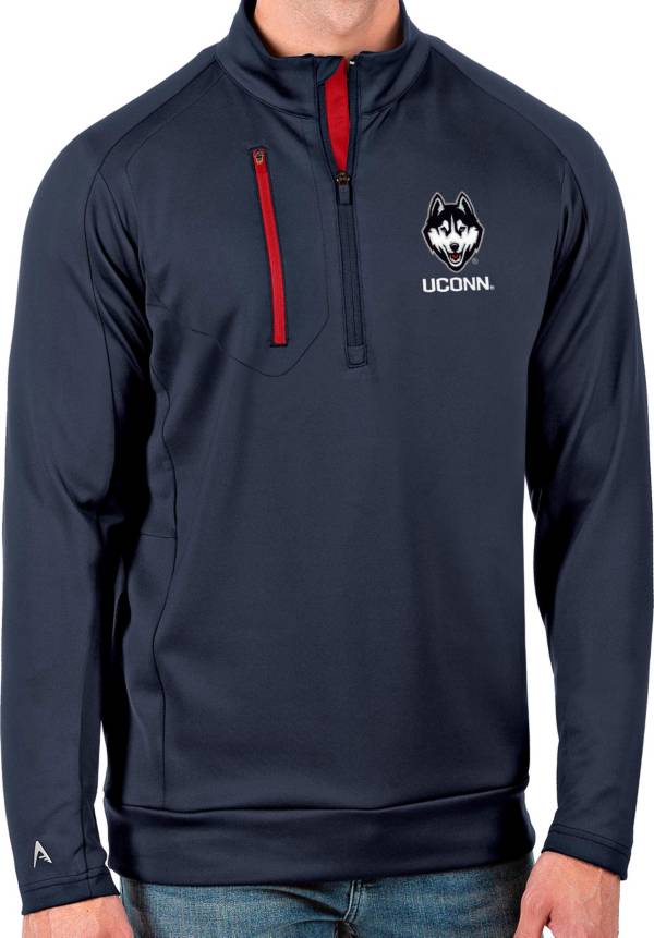Antigua Men's UConn Huskies Blue Generation Half-Zip Pullover Shirt product image