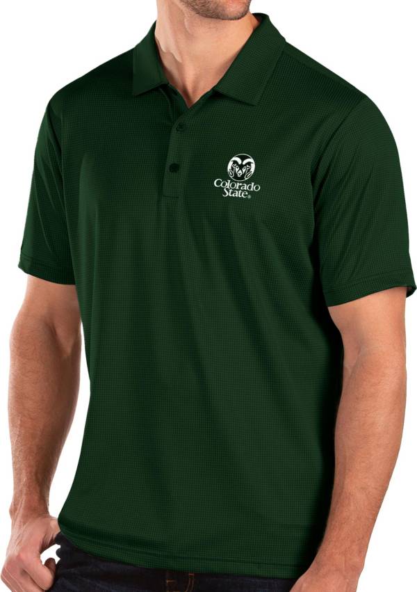 Antigua Men's Colorado State Rams Green Balance Polo