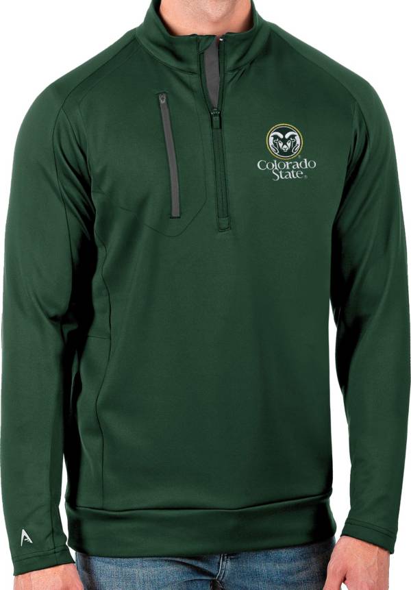 Antigua Men's Colorado State Rams Green Generation Half-Zip Pullover Shirt