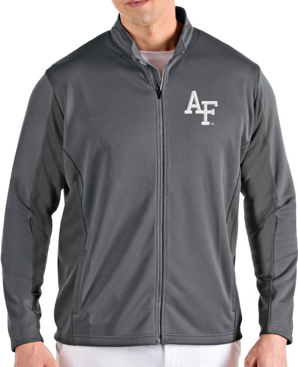 Antigua Men's Air Force Falcons Grey Passage Full-Zip Jacket