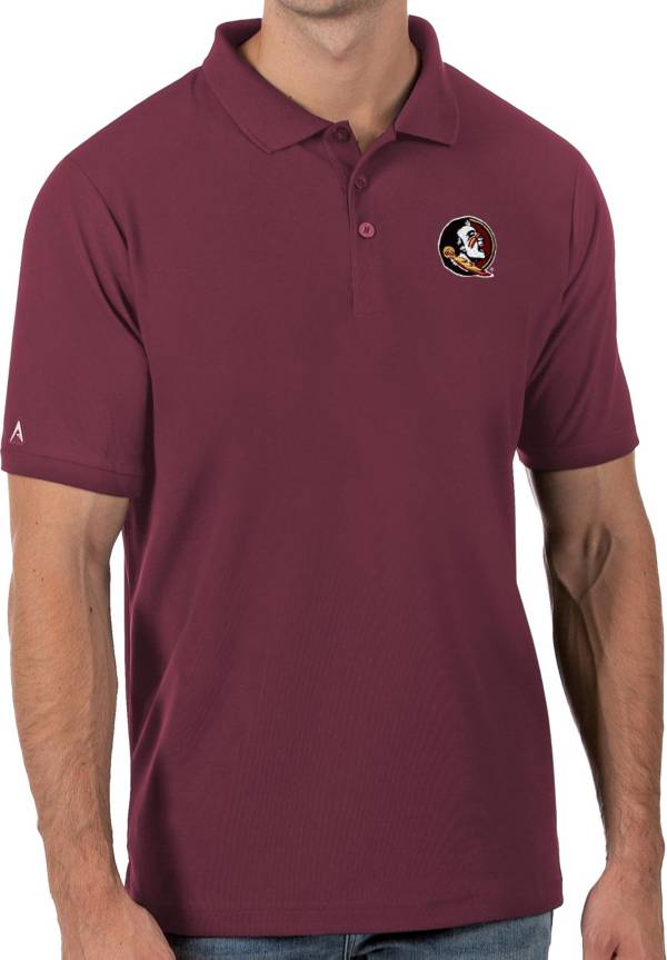 Antigua Men's Florida State Seminoles Garnet Legacy Pique Polo