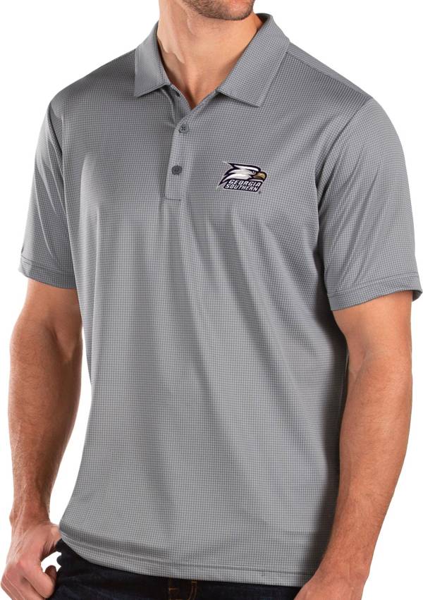 Antigua Men's Georgia Southern Eagles Grey Balance Polo