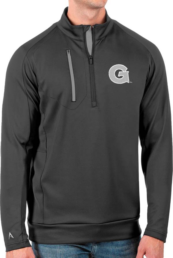 Antigua Men's Georgetown Hoyas Grey Generation Half-Zip Pullover Shirt