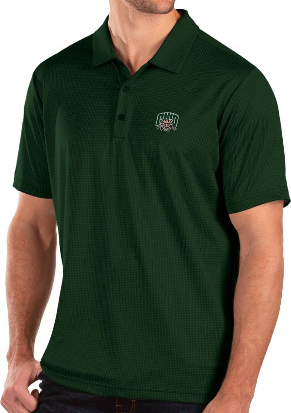 Antigua Men's Ohio Bobcats Green Balance Polo