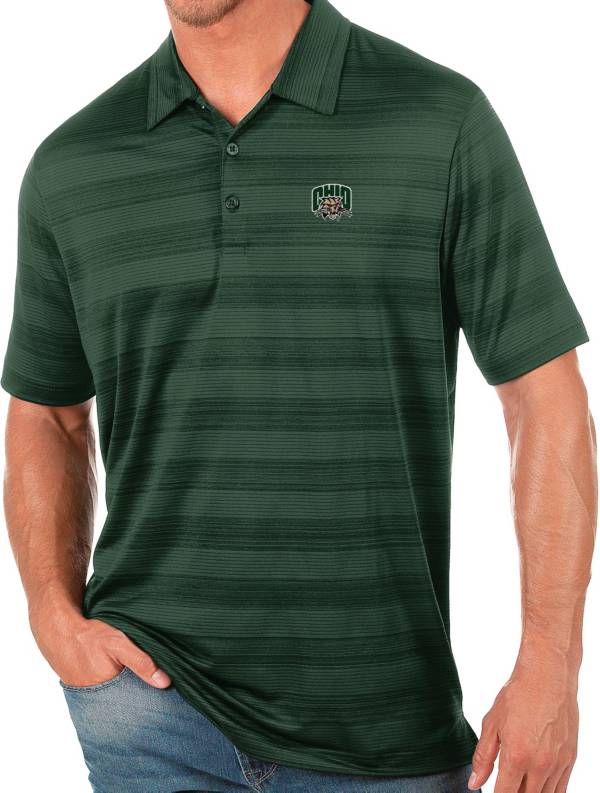 Antigua Men's Ohio Bobcats Green Compass Polo