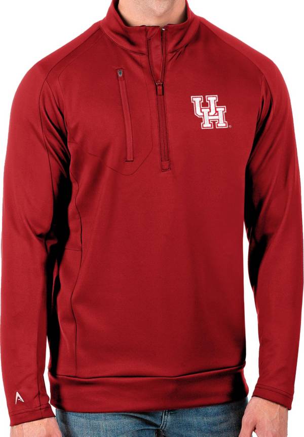 Antigua Men's Houston Cougars Red Generation Half-Zip Pullover Shirt