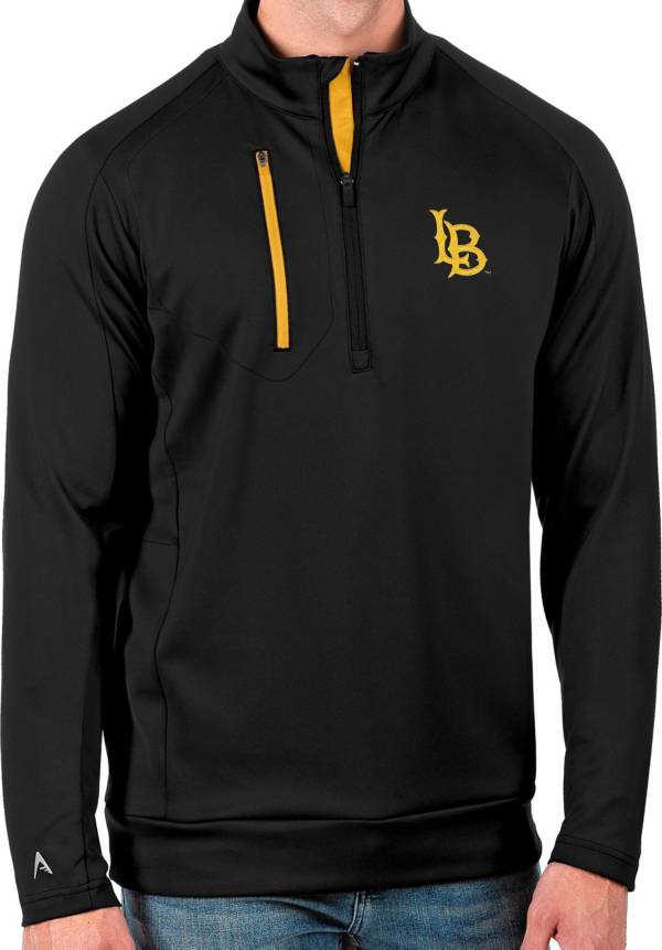 Antigua Men's Long Beach State 49ers Black Generation Half-Zip Pullover Shirt product image