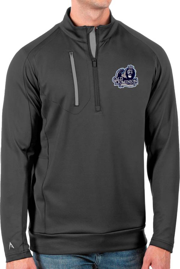 Antigua Men's Old Dominion Monarchs Grey Generation Half-Zip Pullover Shirt product image
