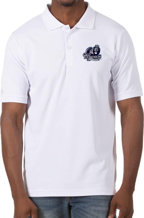 Antigua Men's Old Dominion Monarchs Legacy Pique White Polo