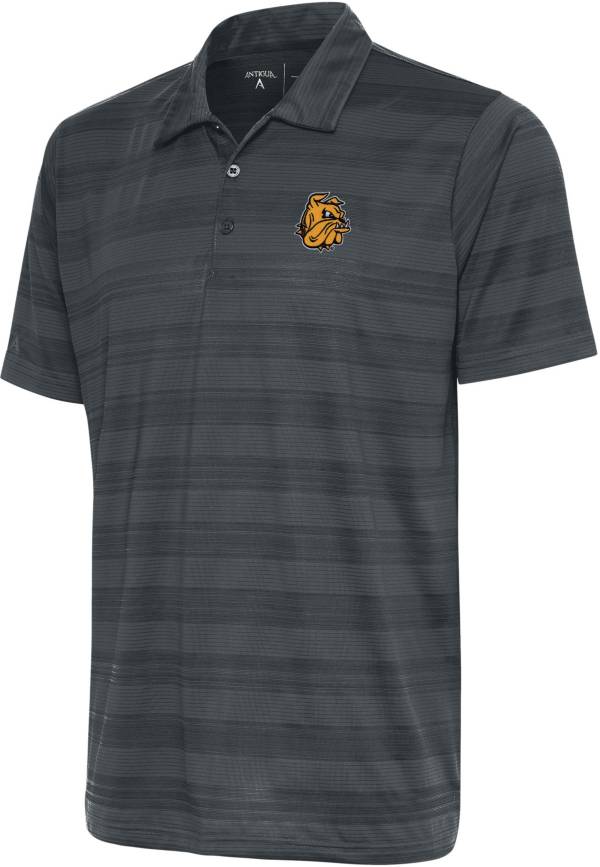 Antigua Men's Minnesota-Duluth Bulldogs Grey Compass Polo