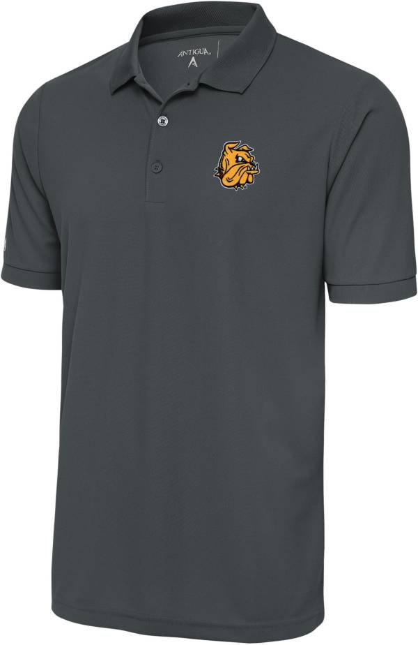 Antigua Men's Minnesota-Duluth Bulldogs Grey Legacy Pique Polo