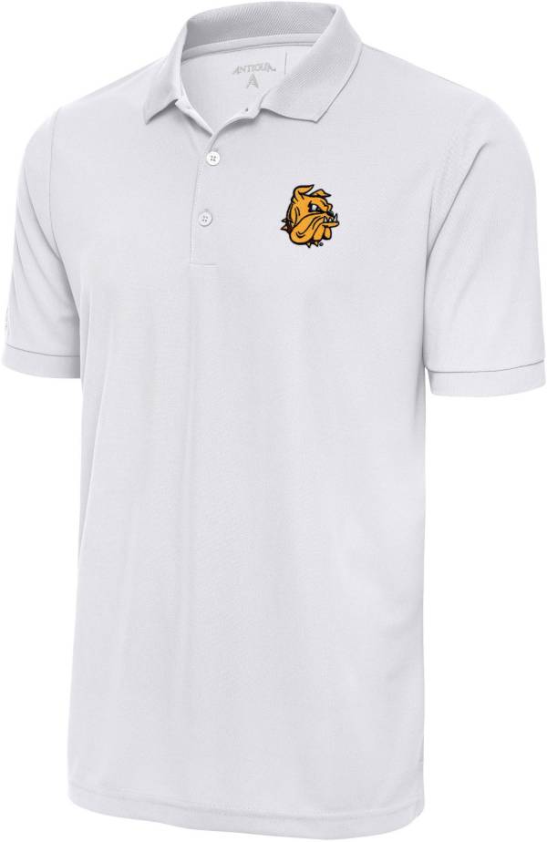 Antigua Men's Minnesota-Duluth Bulldogs Legacy Pique White Polo